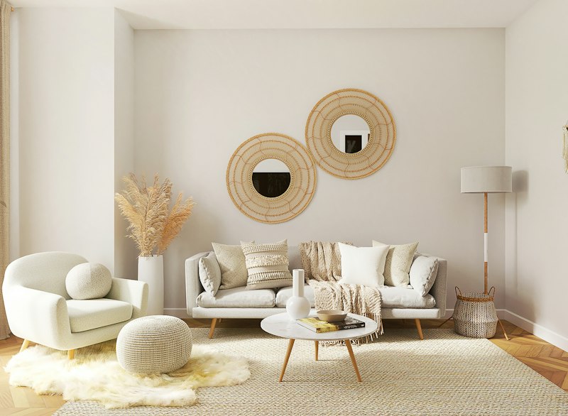 غرفة معيشة أنيقة — K I F HOME