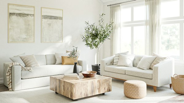 كنبة بيضاء — K I F HOME